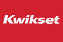 Kwikset logo on red background