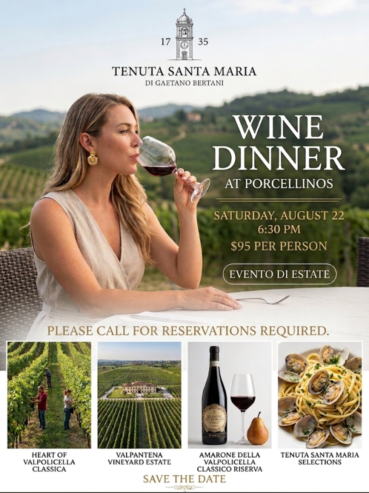 Wine Dinner at Porcellino's