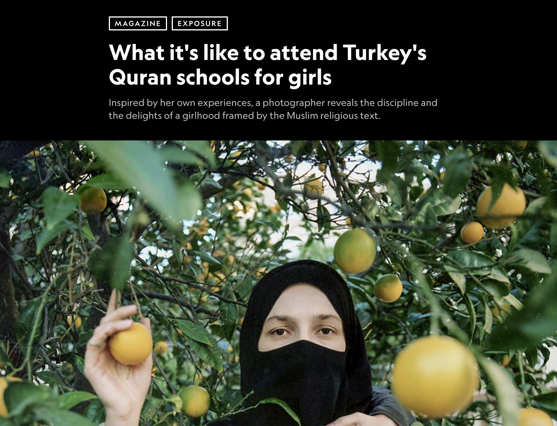 National Geographic's photo essay on Turkey's Quran schools for girls