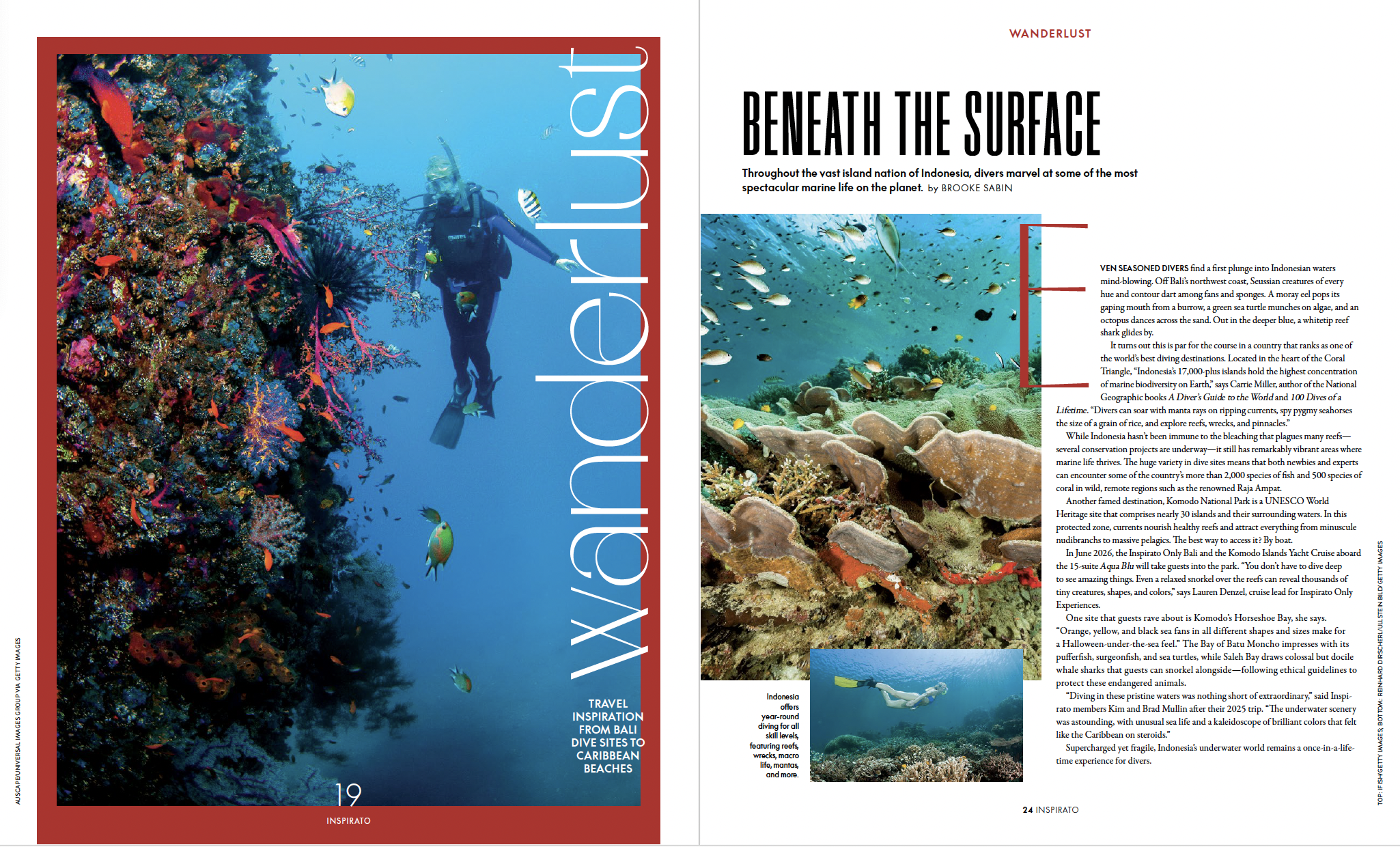 Scuba diving in Indonesia. From Inspirato magazine