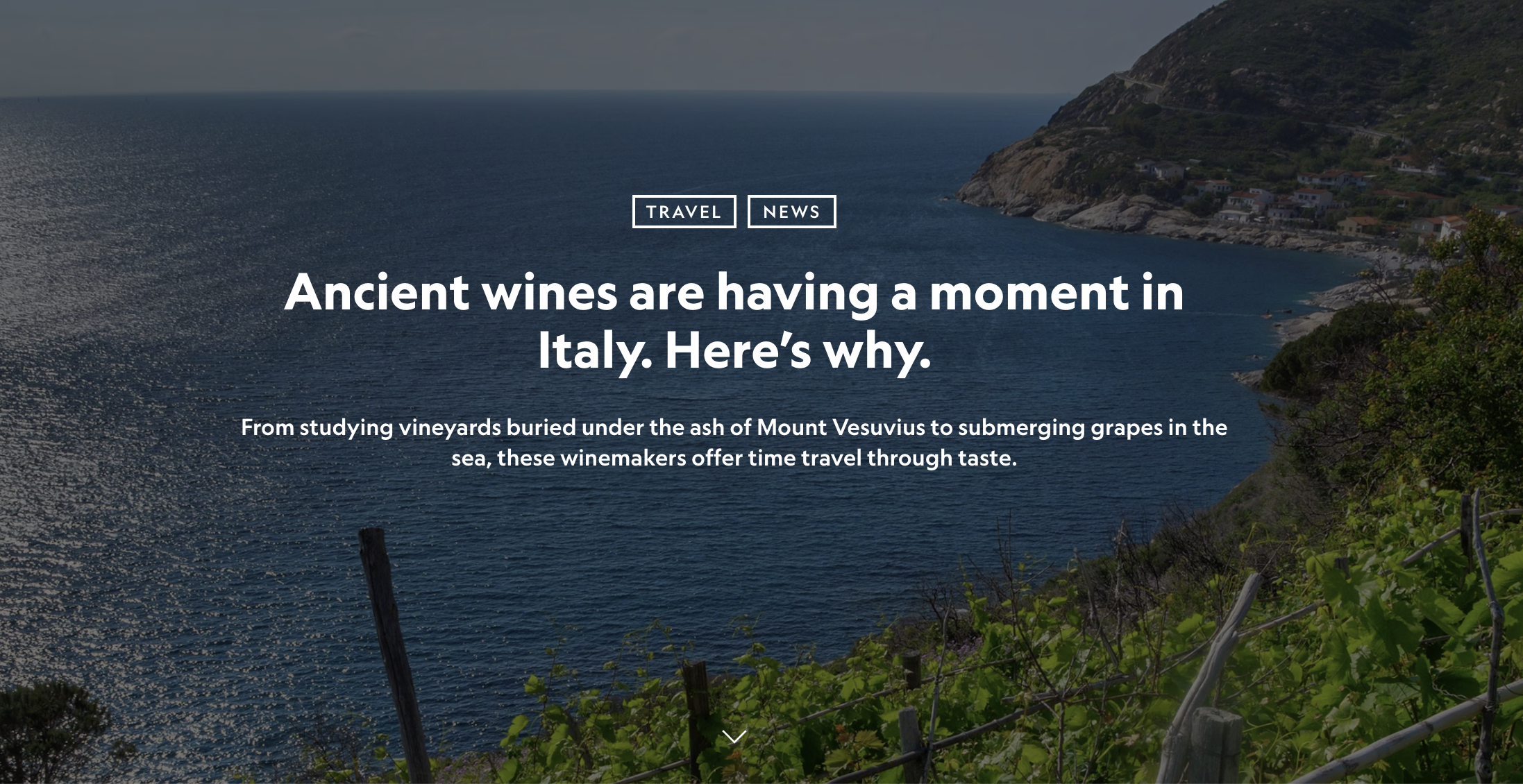 Ancient wines are making a comeback in Italy