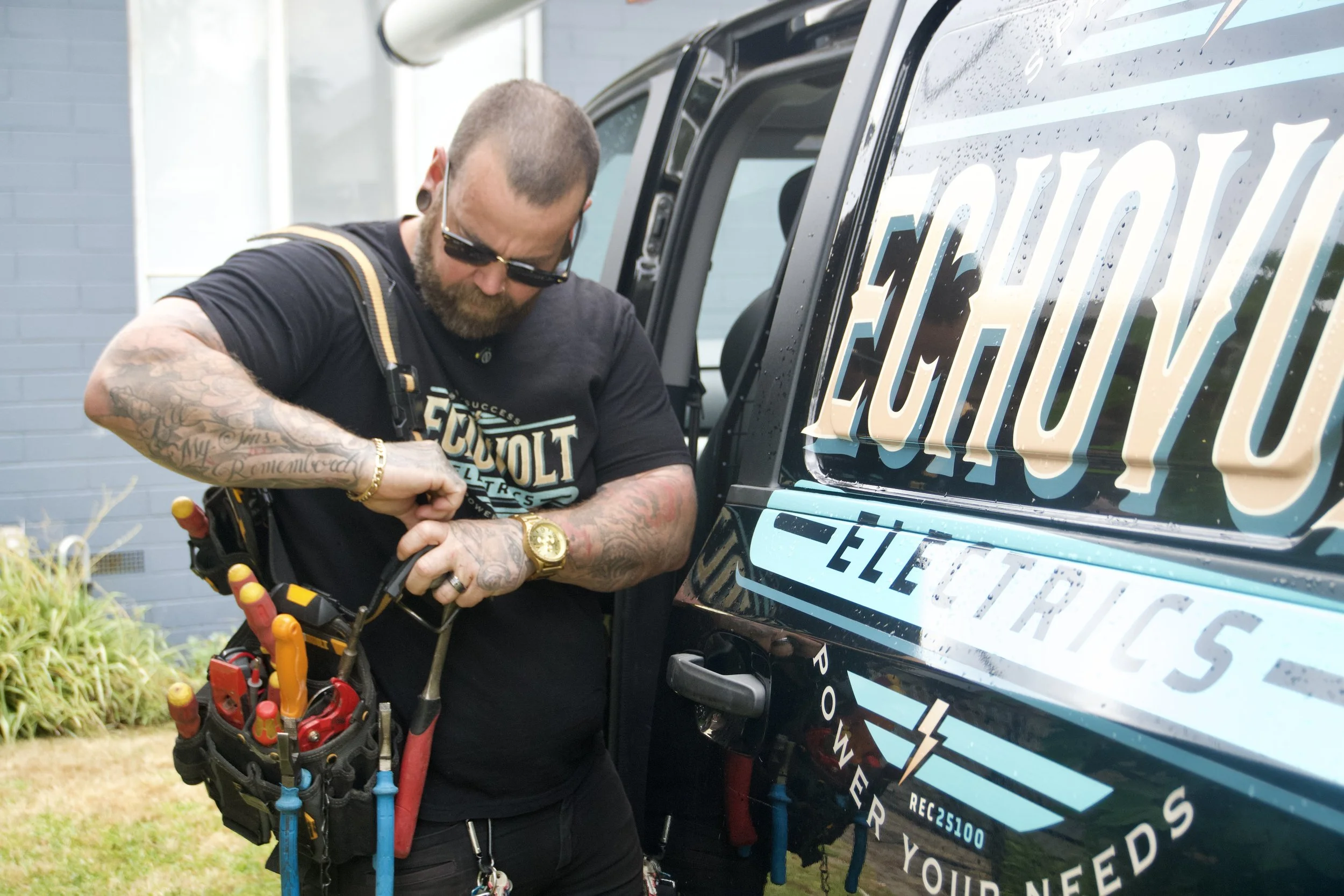 Residential electrical upgrade completed by licensed electrician