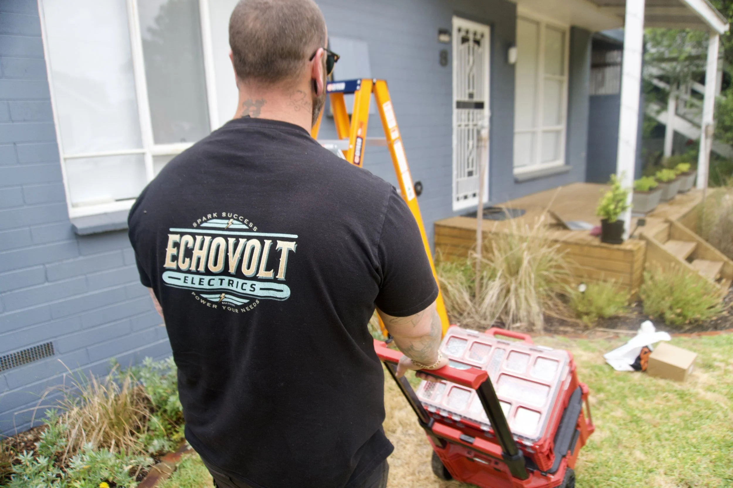 EchoVolt Electrics team on site during electrical installation