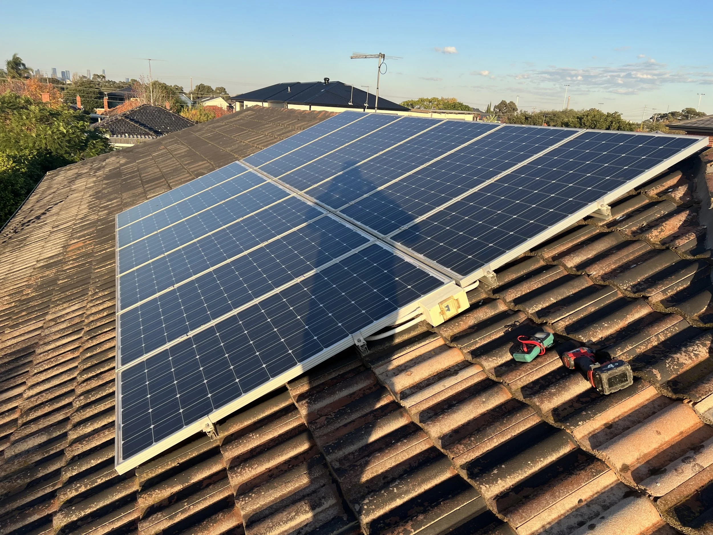Solar battery installation by EchoVolt Electrics in Victoria