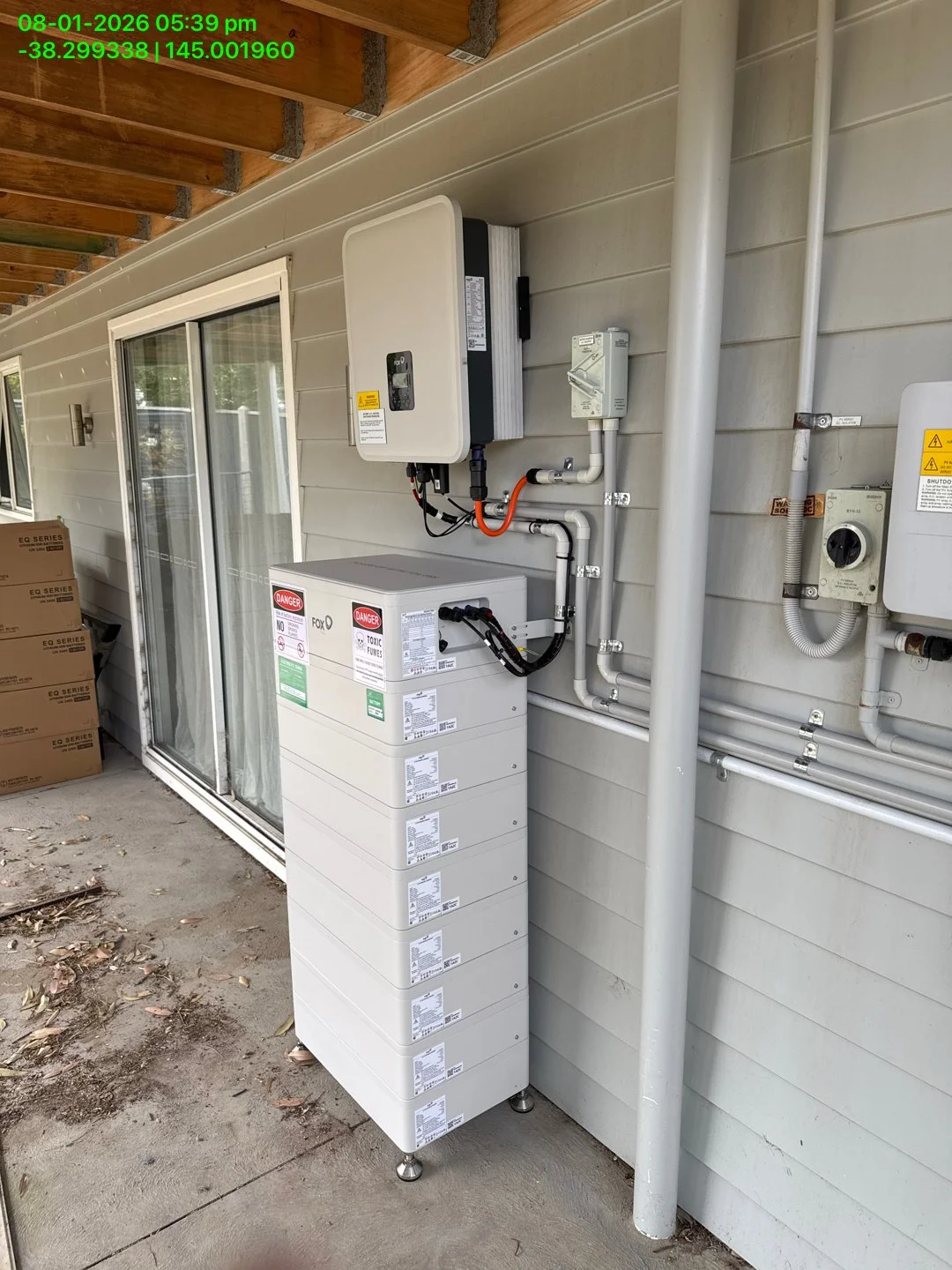 Residential electrical upgrade completed by licensed electrician