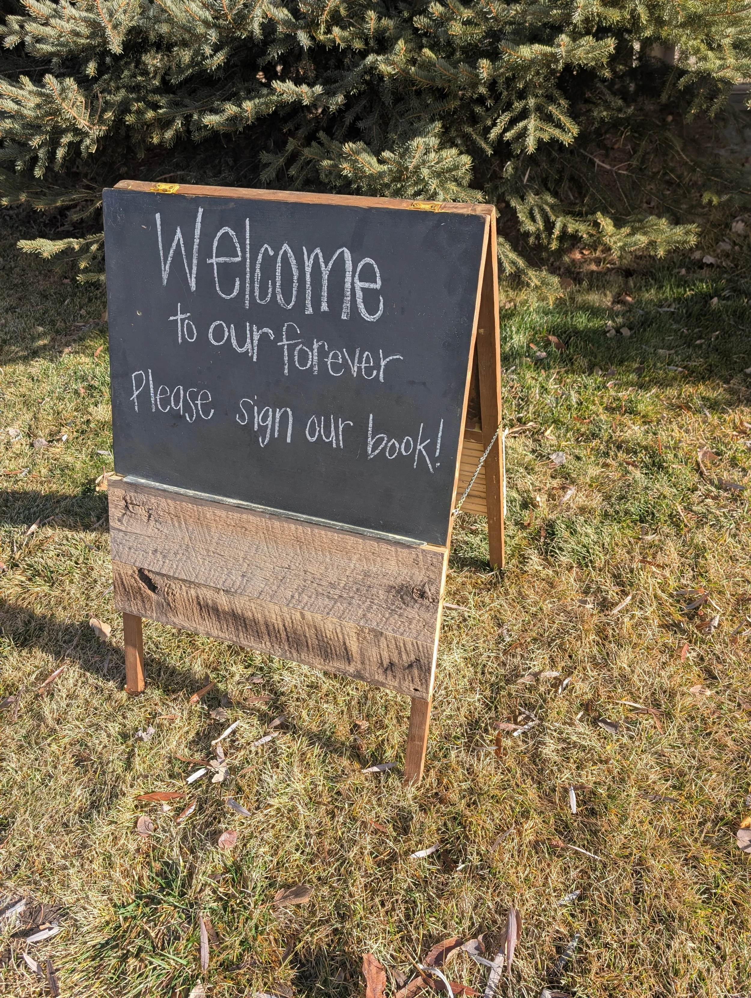 Rustic Barnwood Chalkboard