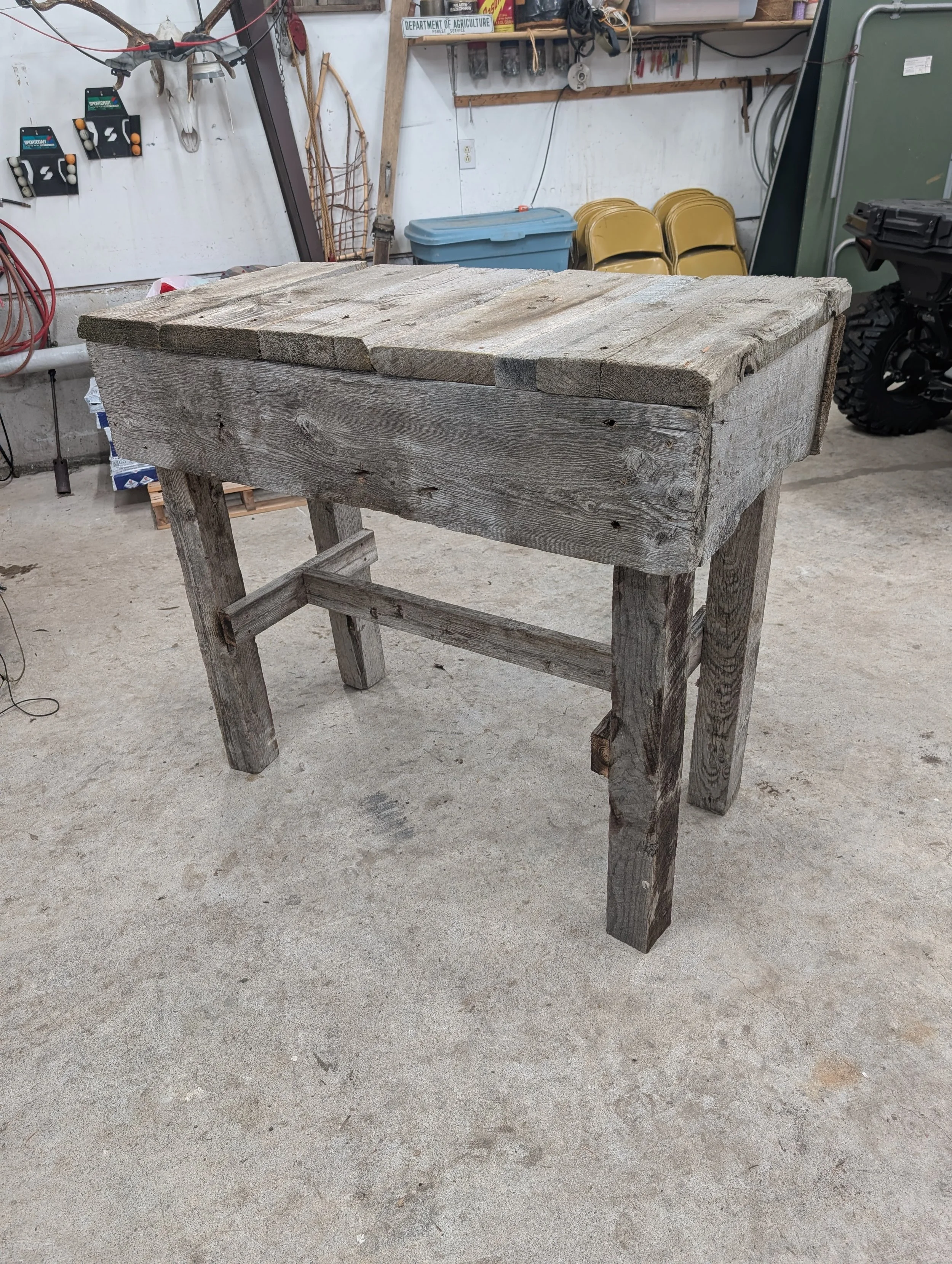 Rustic Barnwood Table (Tall)