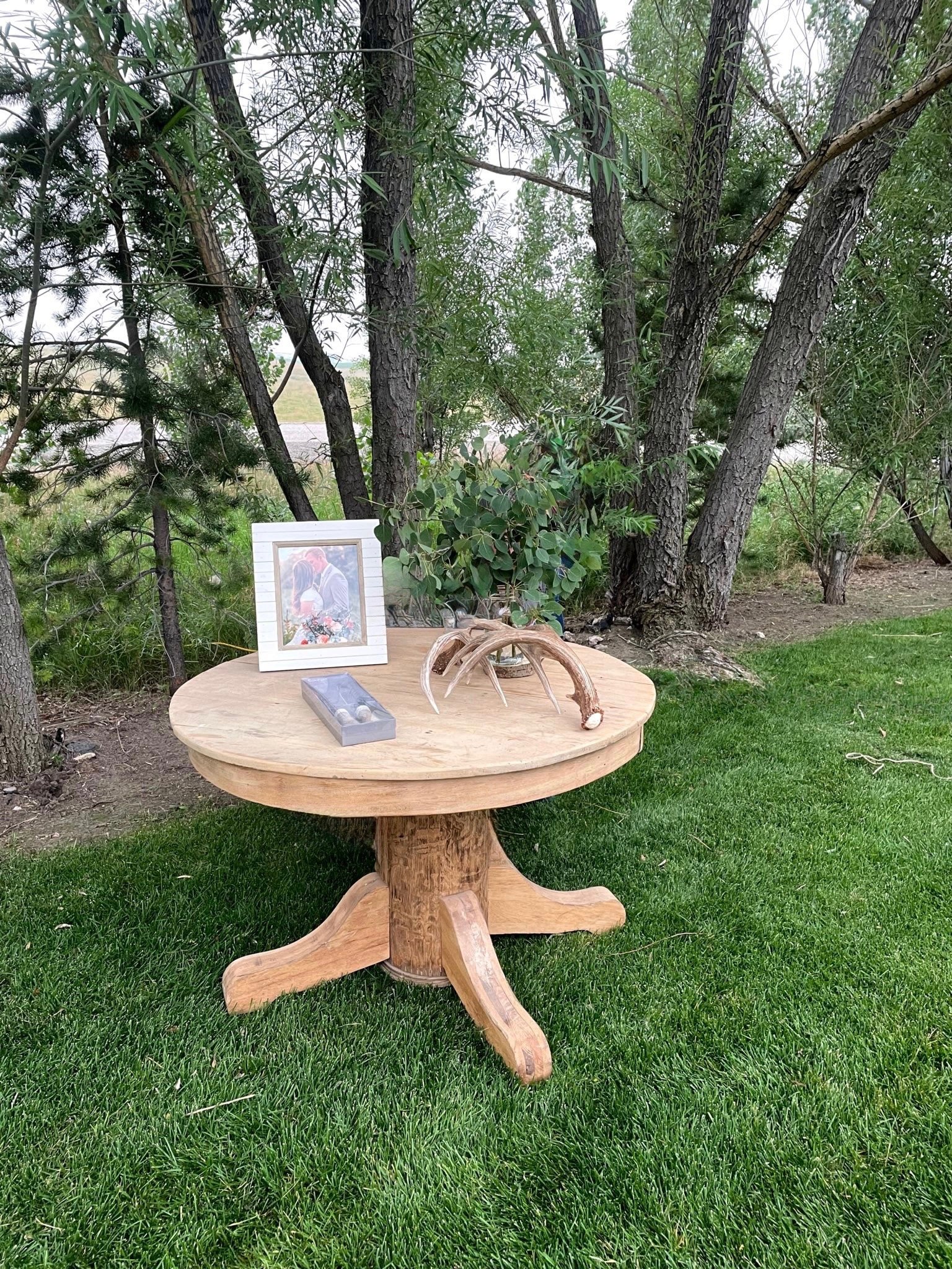 Antique Round Oak Table