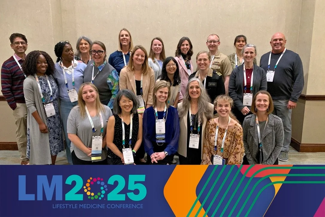 Group of people attending the American College of Lifestyle Medicine Conference.