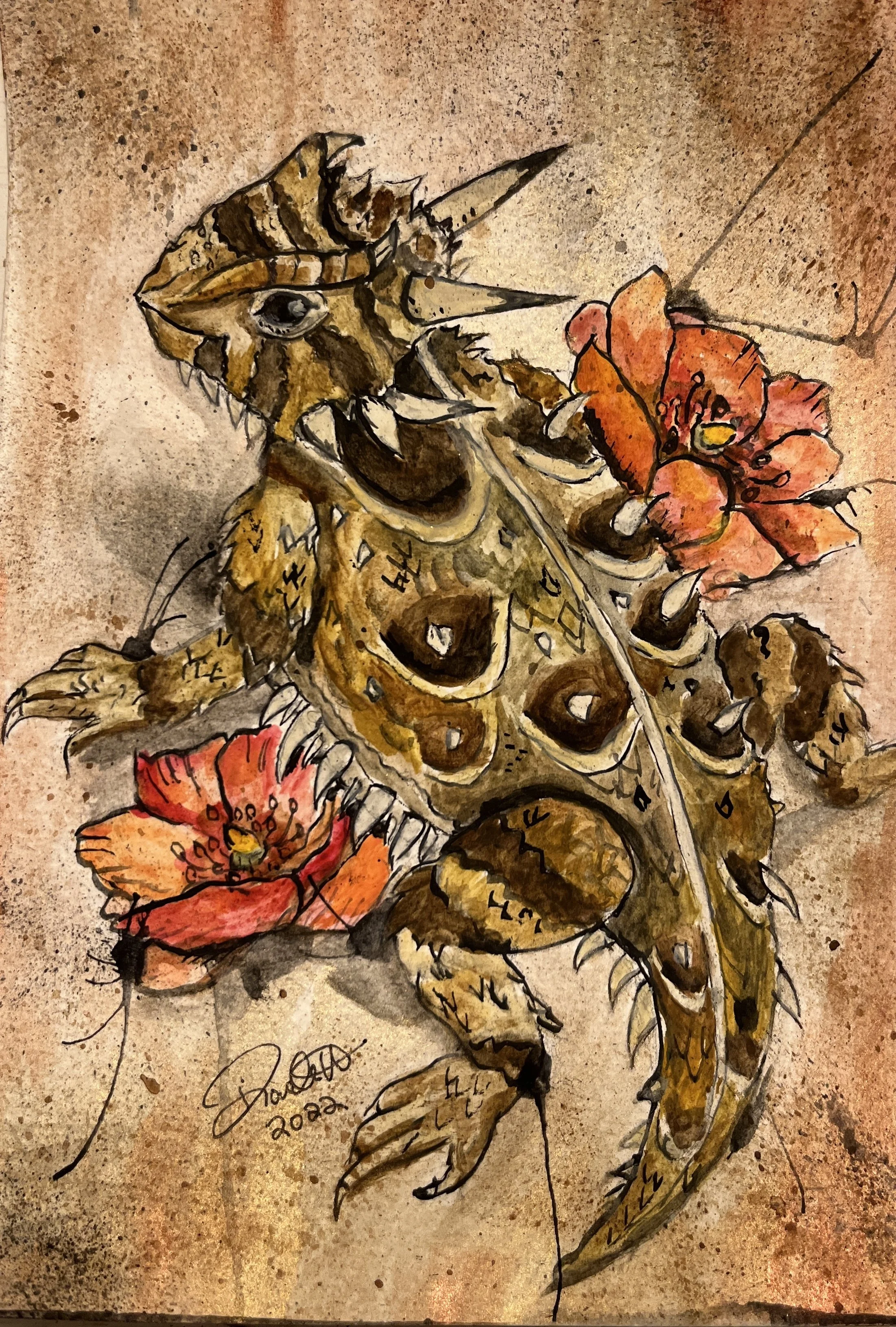 Horny Toad Print