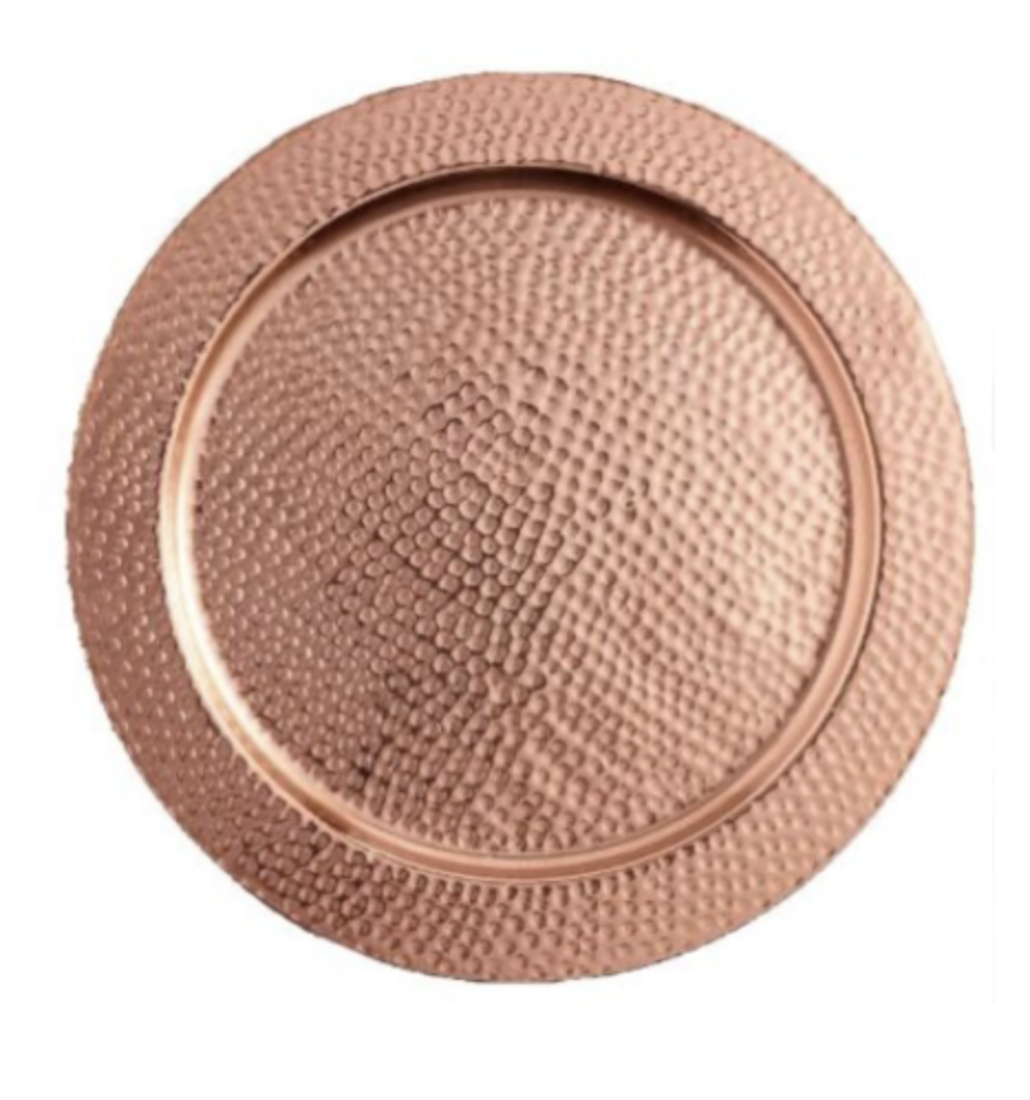 Hammered Copper Charger