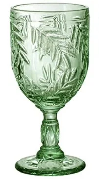 Vintage Green Goblet