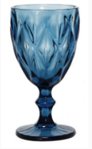 Vintage Blue Goblet