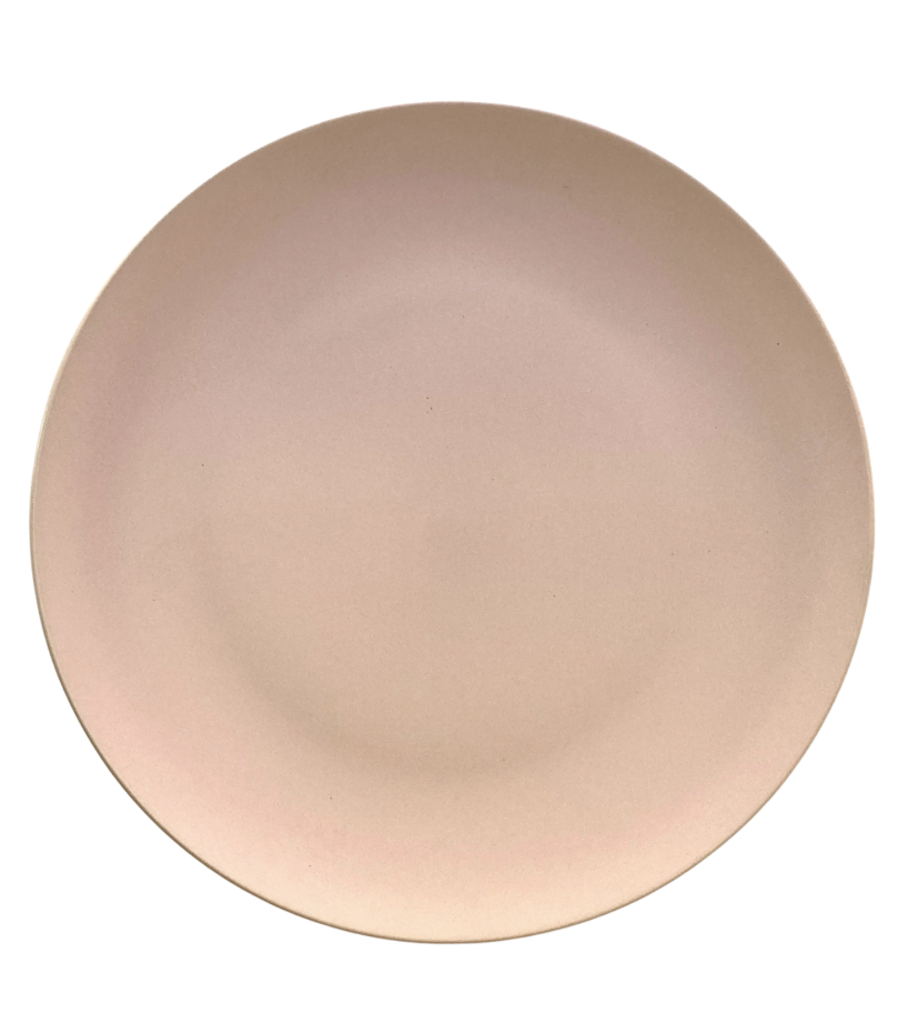 Pink Stoneware Dinner Plate