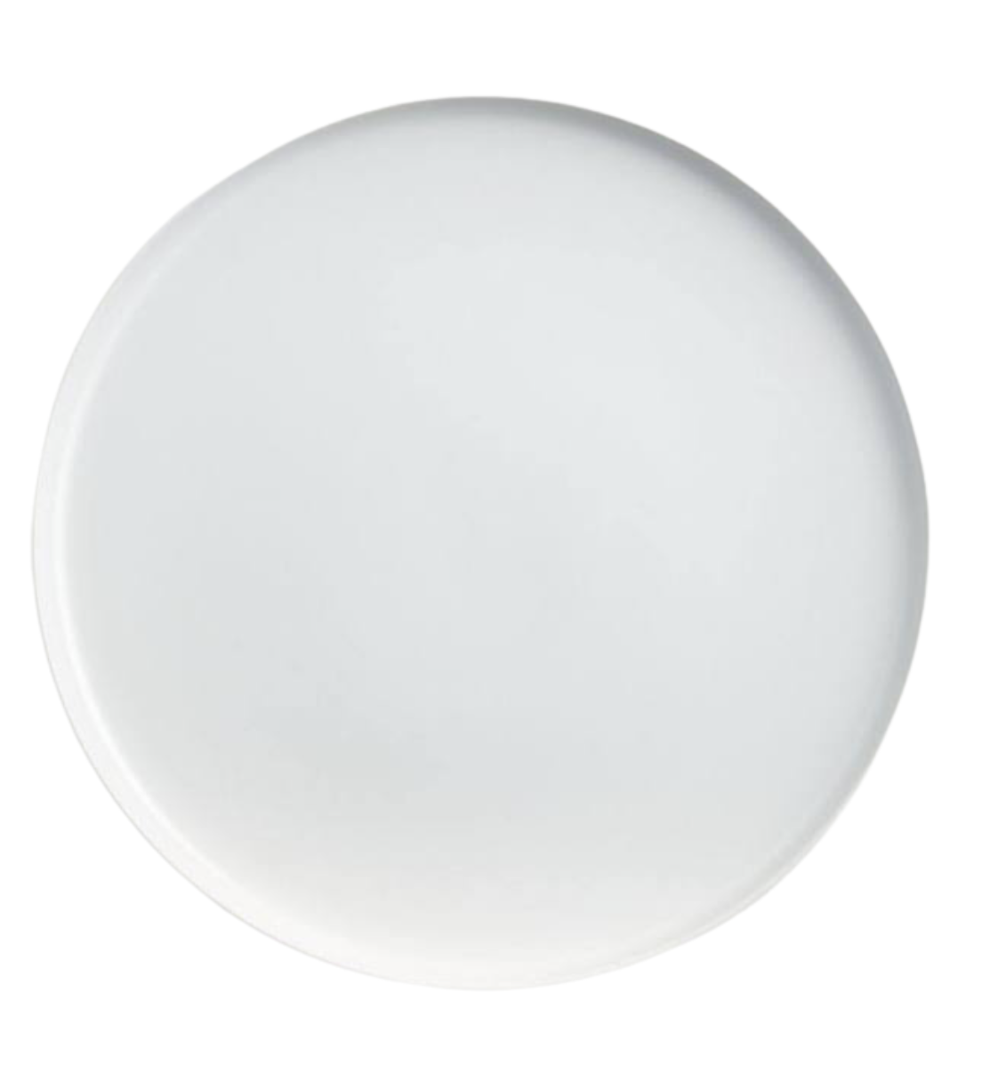 White Stoneware Salad Plate