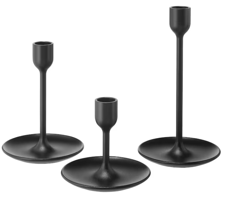 Black Candlestick Assorted Sizes Durango