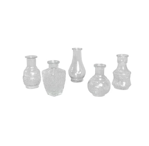Clear Vintage Bud Vases Rental Durango