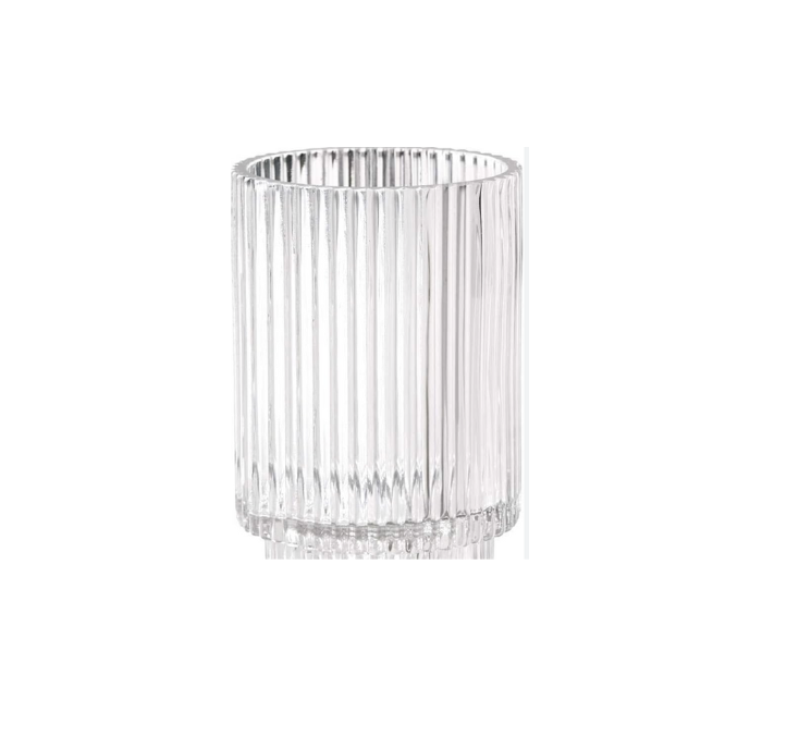 Ribbed Glass Votive Rental Durango