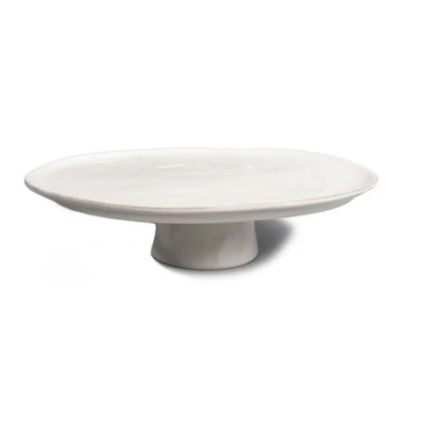 White Stoneware Cake Stand Rental Durango