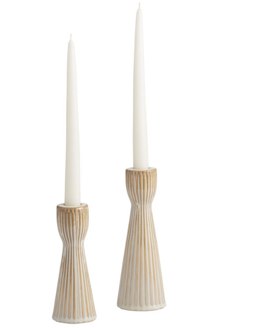Ribbed Ceramic Candlestick Rental Durango