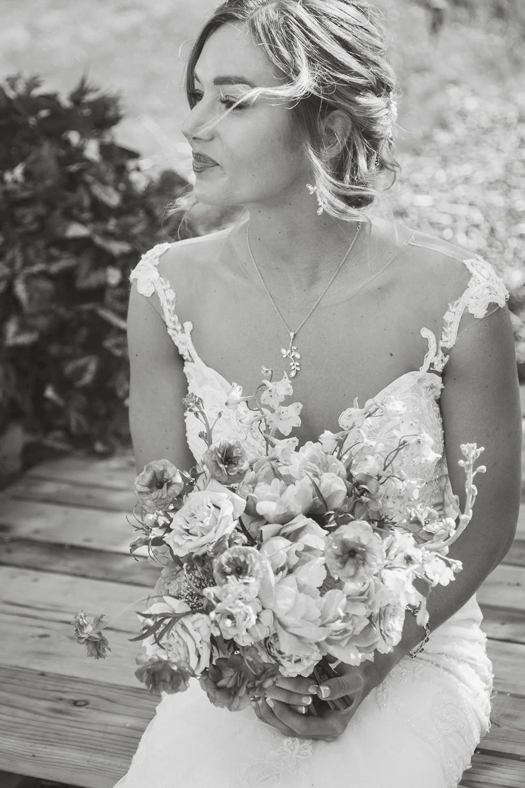 A Beautiful Southwhest Colorado Bride Waits For Her Groom At Her Wedding Planned By Mountain Arrow Events and Rentals