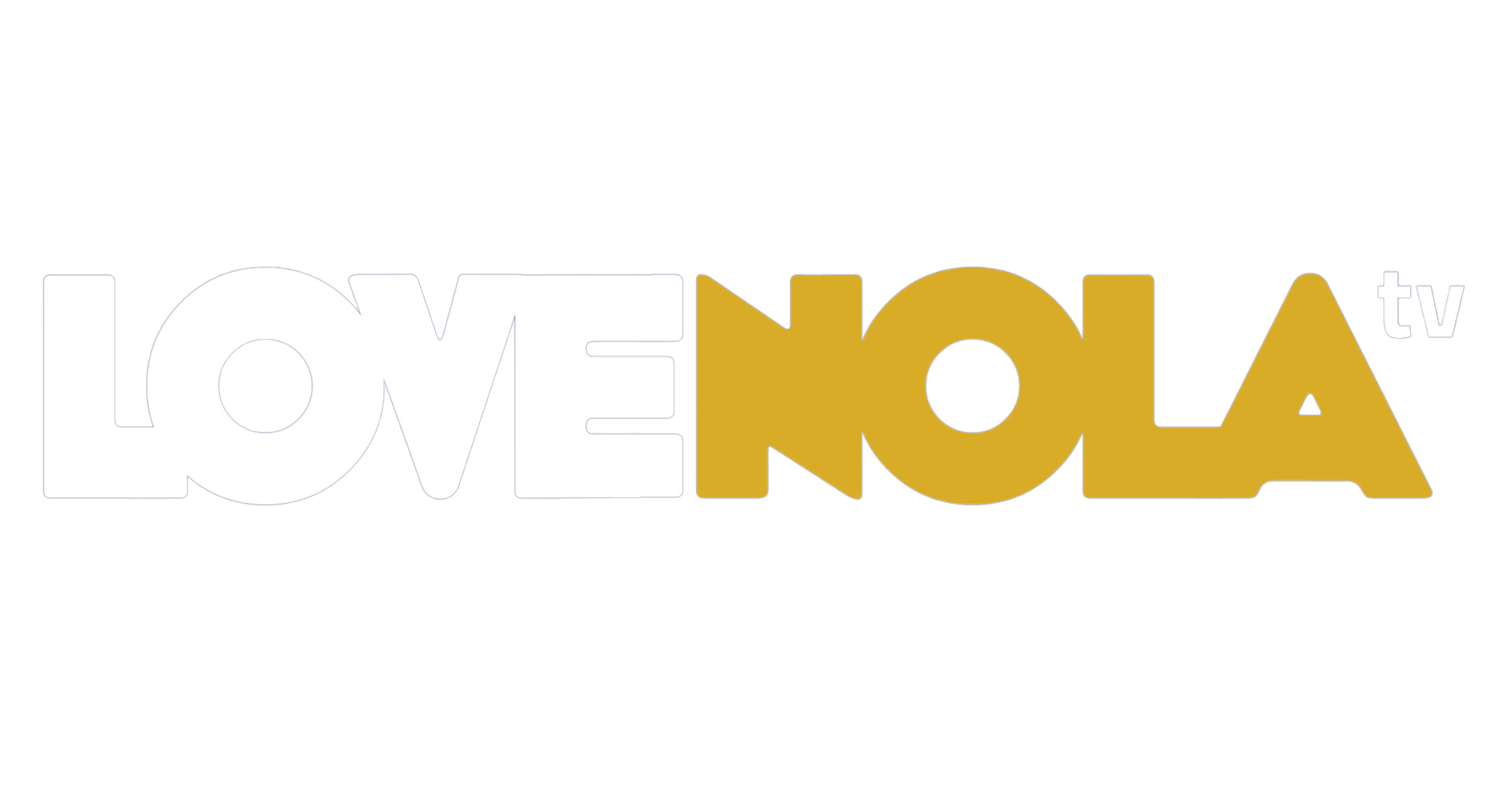 Logo for LOVE, NET, and TV with the words LOVE in white, NET in white, and TV in white on a transparent background.