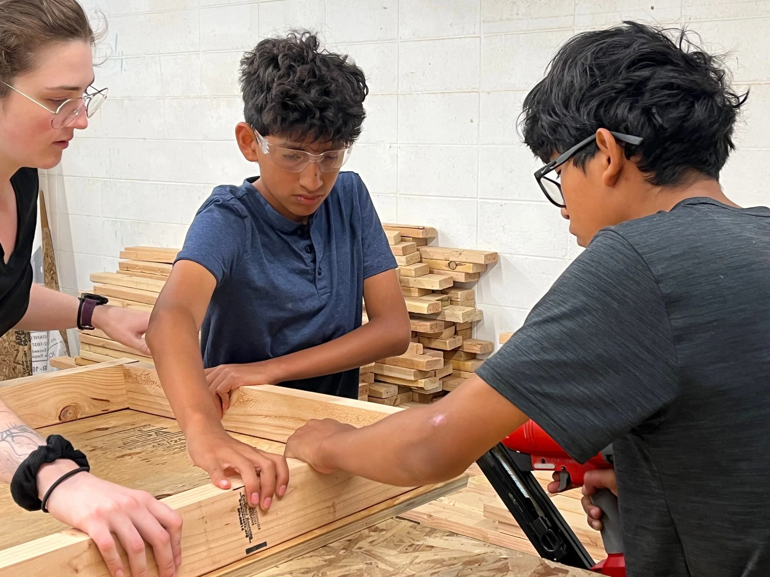 Far and Wise Introduces Students to Cordless Drills and Band Saws