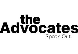 Logo for The Advocates with the tagline 'Speak Out.'