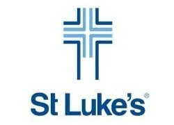 St. Luke's logo with a blue cross and the name 'St Luke's' beneath it.