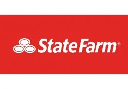 State Farm logo with red background and white text