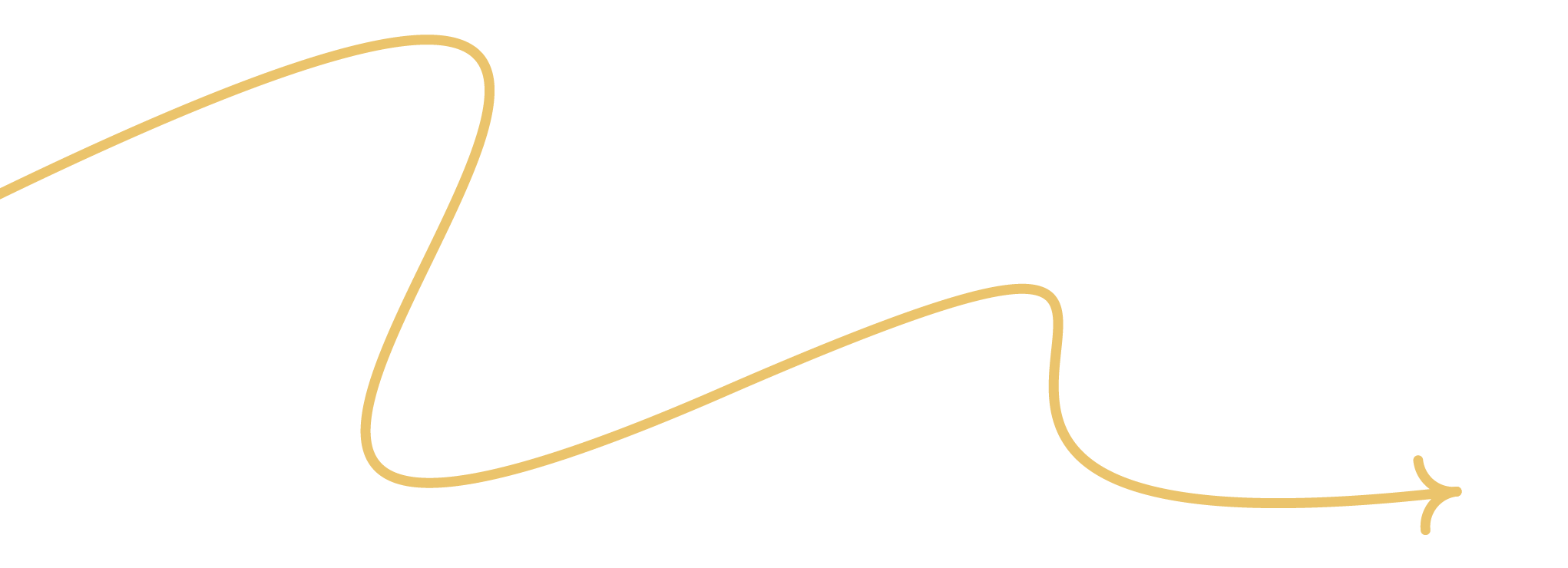 The word "Love" written in black cursive script with a gold arrow underneath pointing to the right.