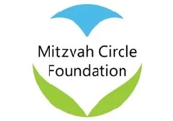 Logo of Mitzvah Circle Foundation with a blue and green abstract design.