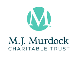 Logo for M.J. Murdock Charitable Trust, featuring a stylized 'M' within a circle.