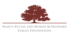 Logo for Nancy Eccles and Homer M. Hayward Family Foundation featuring a large brown tree