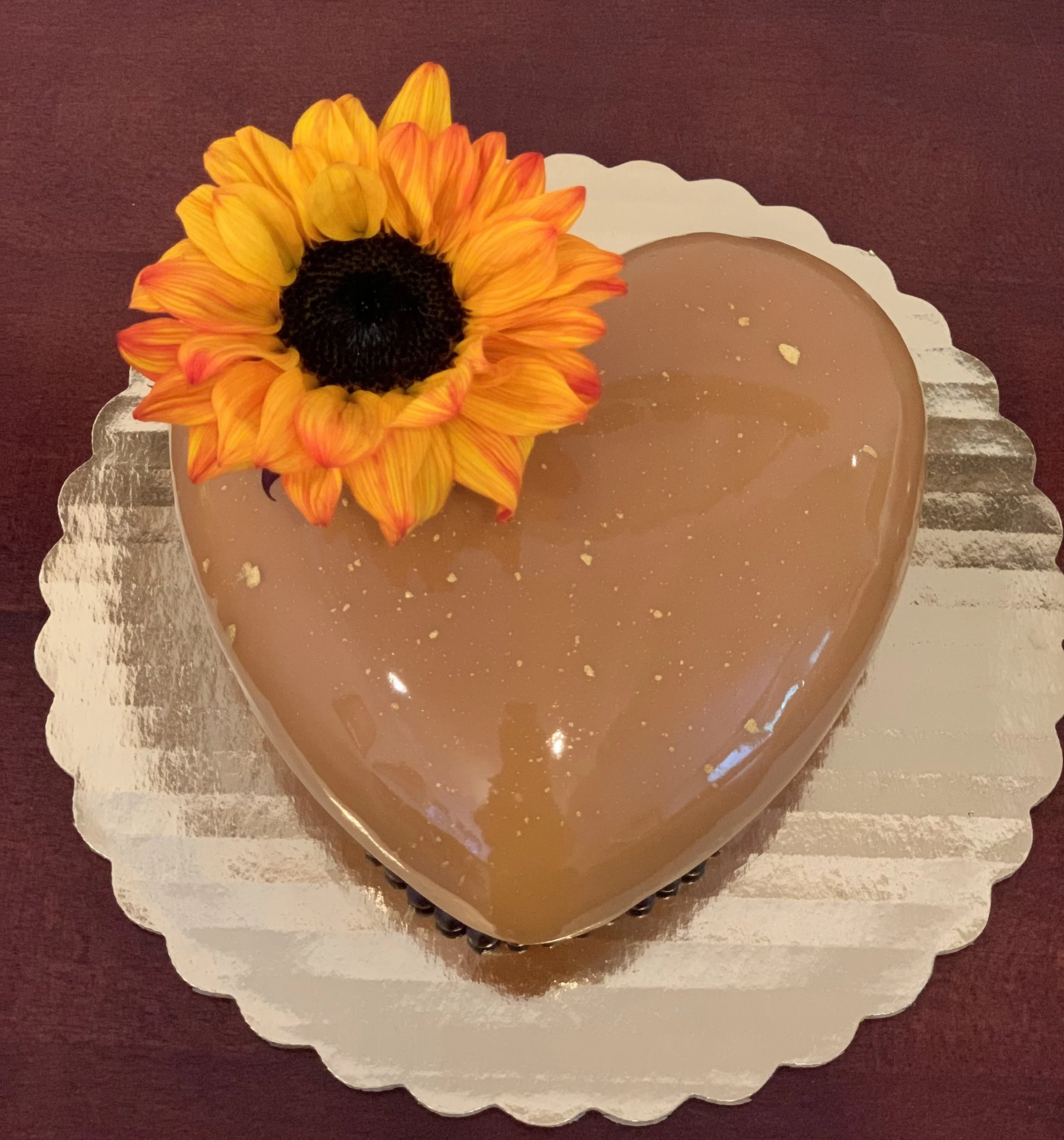 Pecan Caramel Mousse Cake