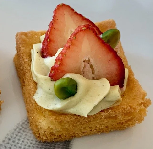 Pistachio and Strawberry Breton