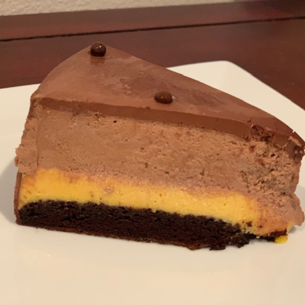 Gluten Free Chocolate Passion Fruit Mousse Cake - ONE SLICE