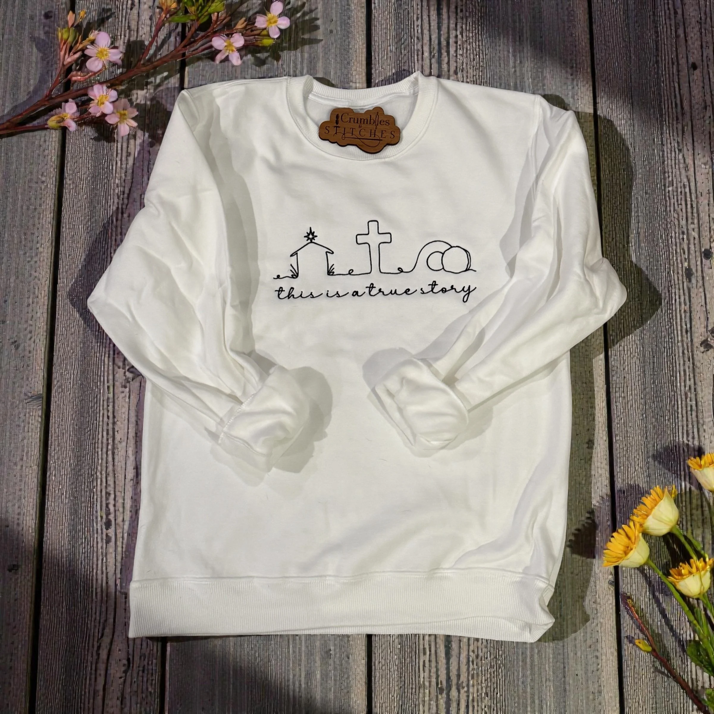 This is a true story-Easter shirt-embroidery-