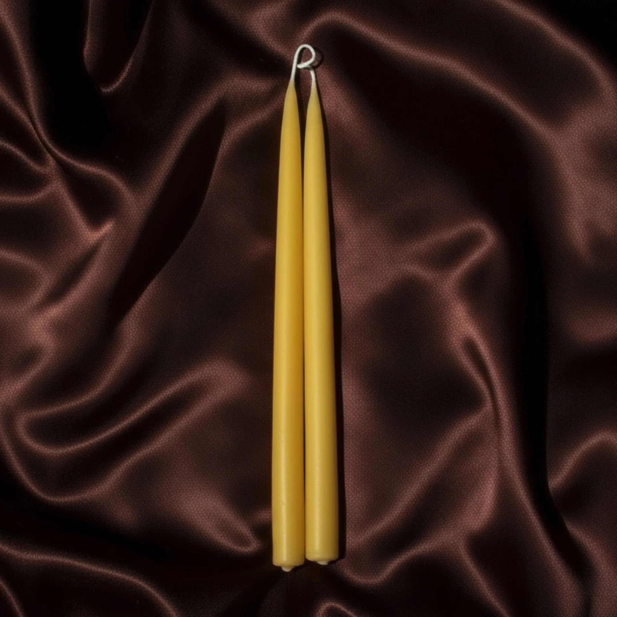 12" Beeswax Taper Candles