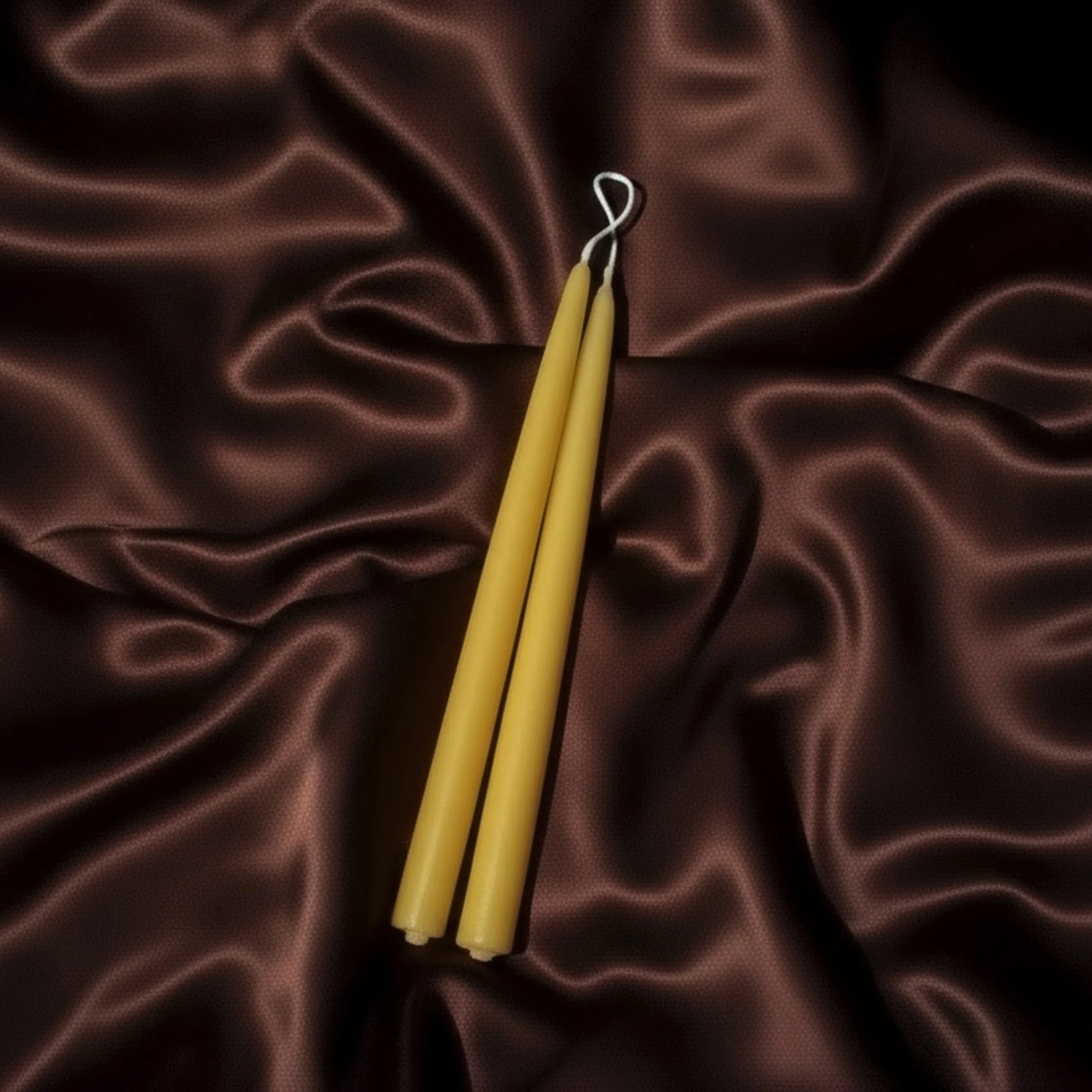 9" Beeswax Taper Candles