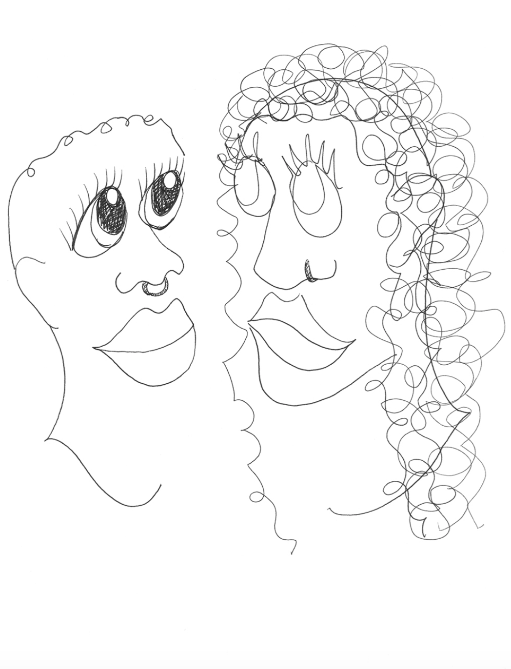 I SEE YOU, Pen on paper 2019