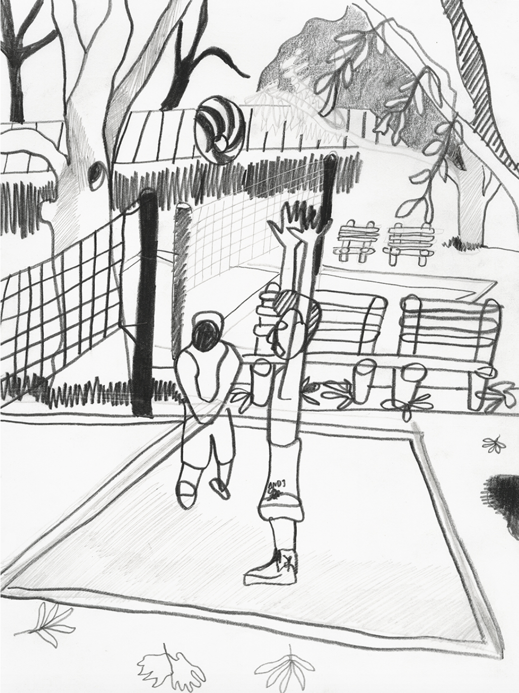 Central Park, Pencil on paper 2018