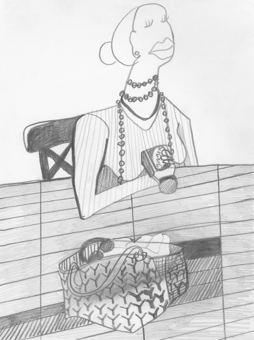 Gotta make this sale, Pencil on paper 2018