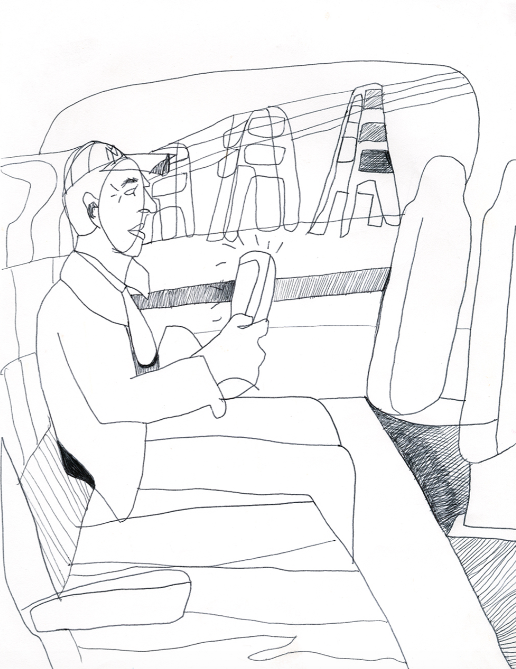 Mask On, Pen on paper 2019