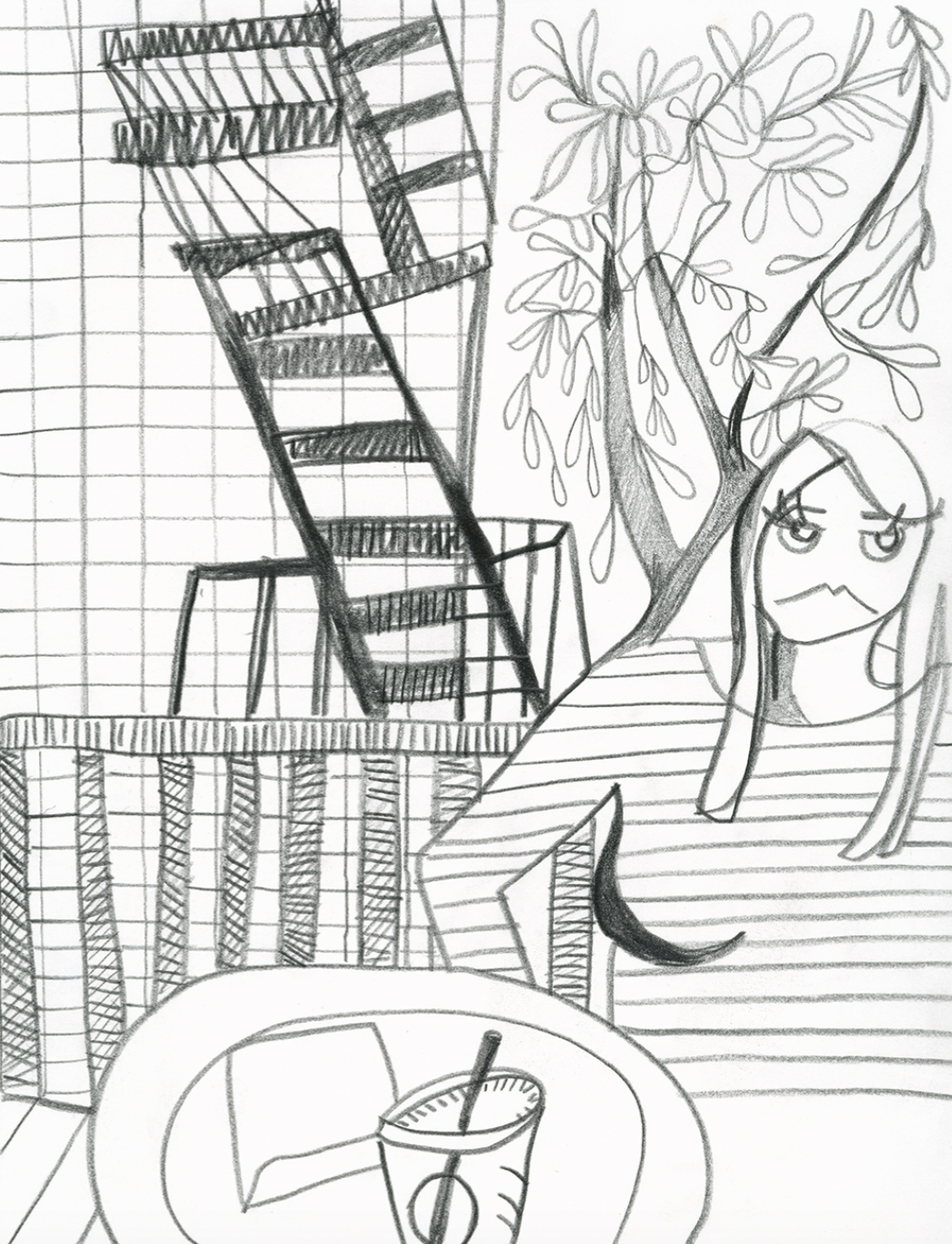 Actress, Pencil on paper 2018