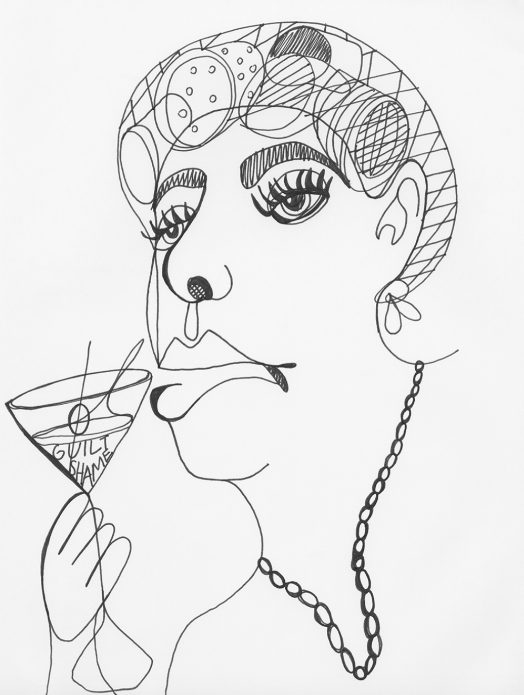  Felt marker on paper 2019