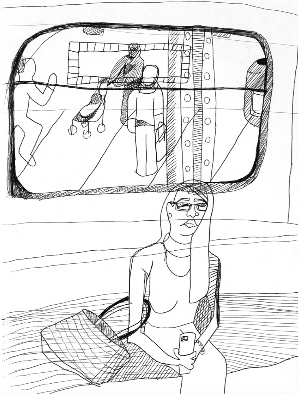 I forgot my headphones, Pen on paper 2019