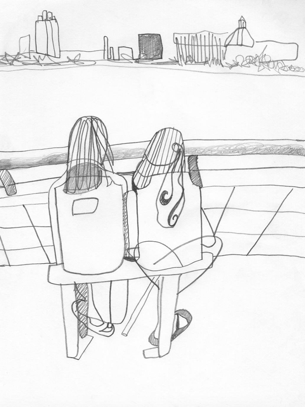 Everything the light touches, Pencil on paper 2018