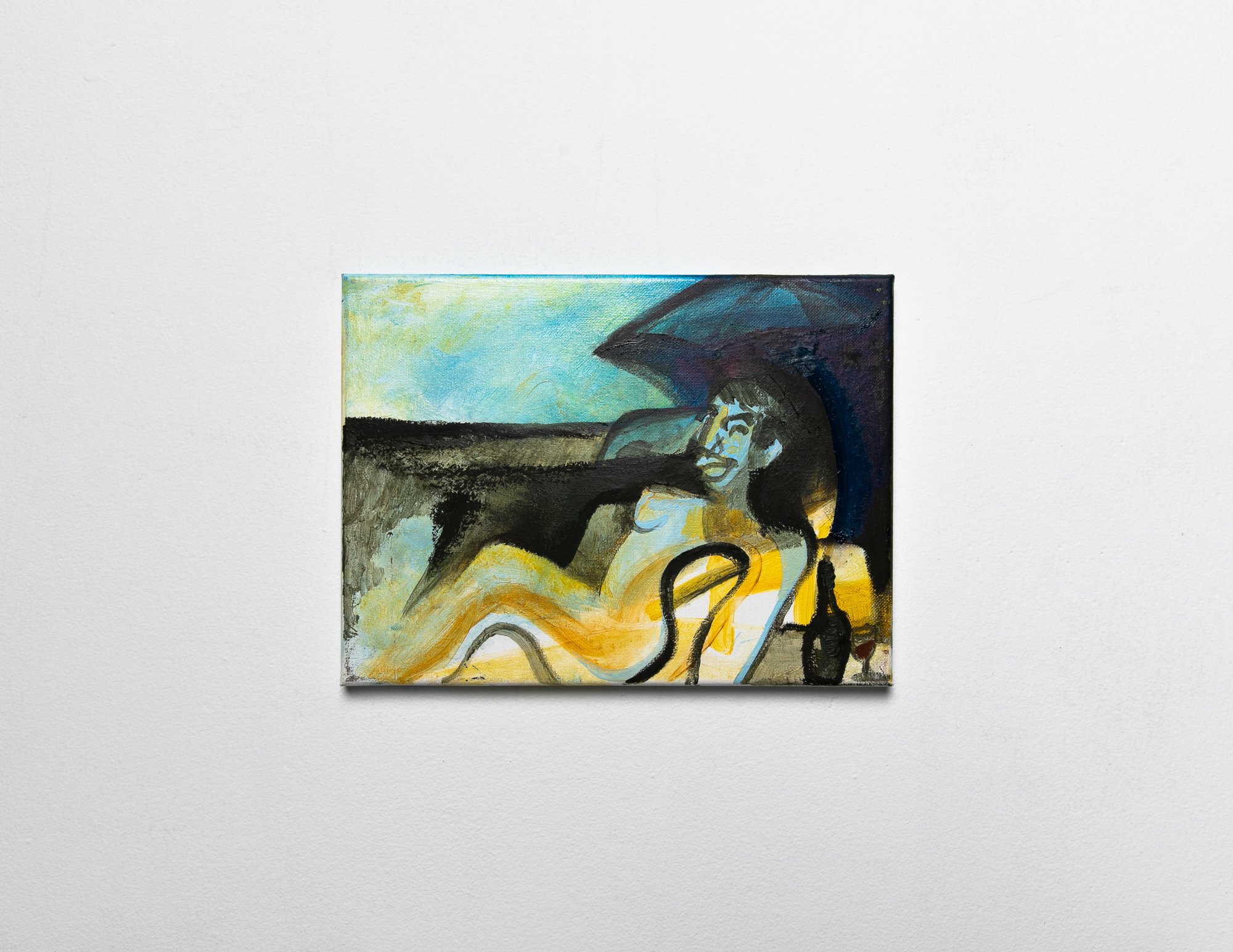 Wherever I go you’re there
9x12, 2020
Oil & acrylic on canvas
