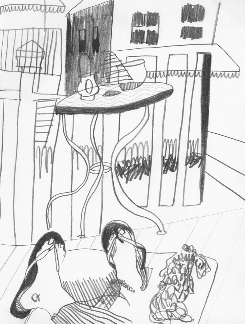 Sliver of peace, Pencil on paper 2018